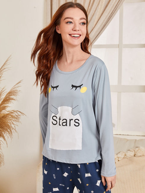 Womens Pajama Sets Women Casual Cute Sleepwear - ROUTINE FASHION